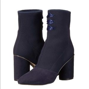 Navy Nine West Cartolina Bootie ~ New in Box